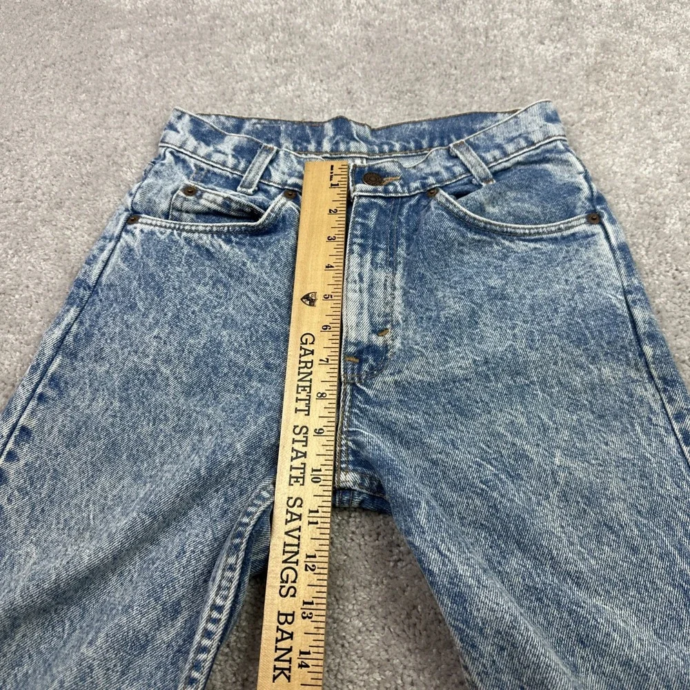 Vintage‎ Levi Jeans Student 28x32 Orange Tab Acid Wash Made In USA